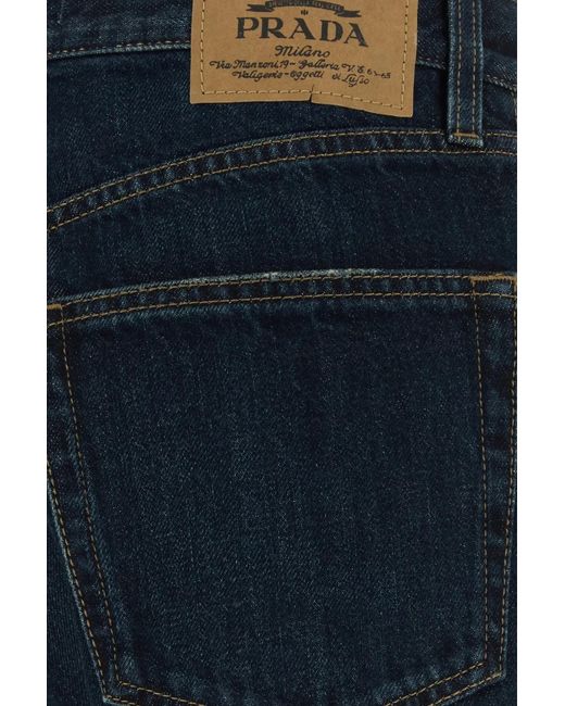 Prada Blue Cotton Jeans