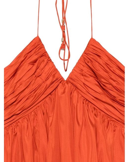 Zimmermann Red Mahon Silk Maxi Dress
