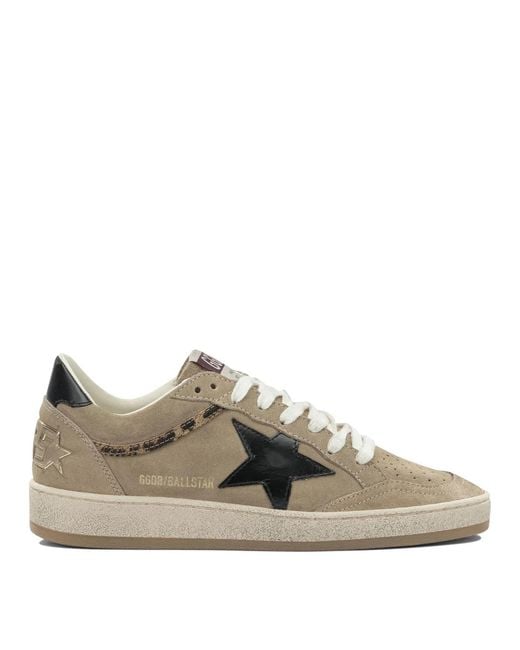 Golden Goose Deluxe Brand Brown "Ball Star" Low-Top Sneakers