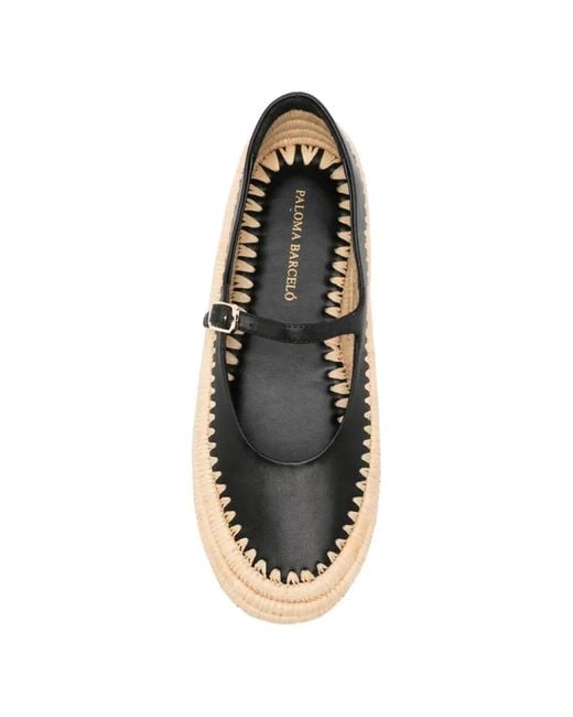 Paloma Barceló White "Olimpia" Ballet Shoes