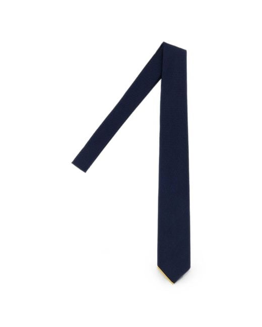 Fendi Blue Silk Tie for men