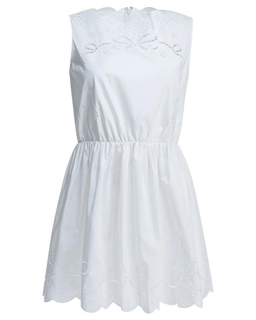 Self-Portrait Blue Short Flared Dress