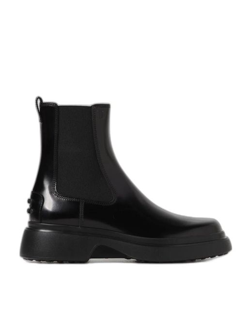 Tod's Black Leather Chelsea Boots