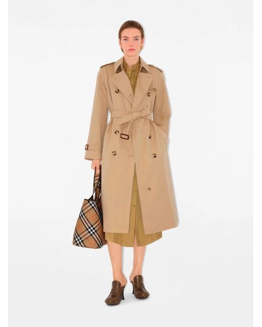 Burberry Natural Long Waterloo Heritage Trench Coat