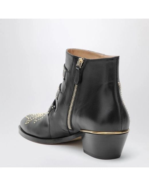 Chloé Black Susanna Ankle Boots
