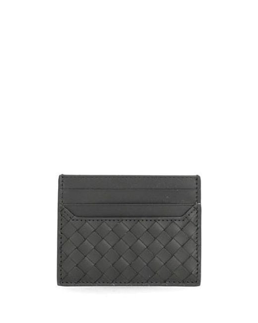 Bottega Veneta Gray Small Intrecciato Card Holder for men
