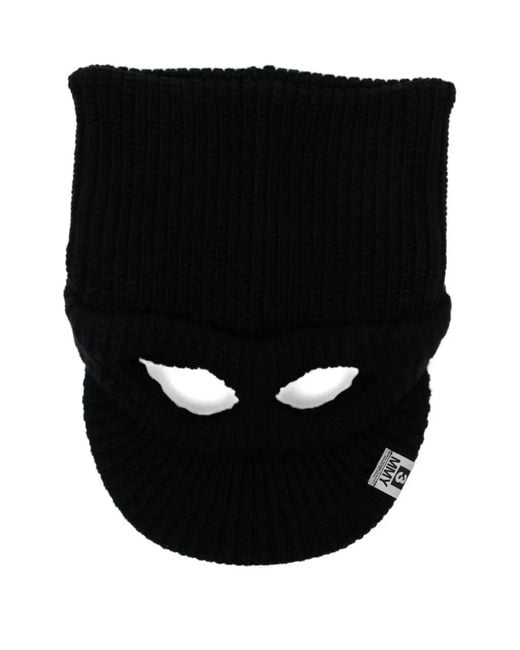 Maison Mihara Yasuhiro Black Knit Cat Ears Cap