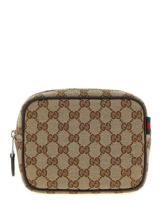 Gucci Brown Gg Small Shoulder Strap for men