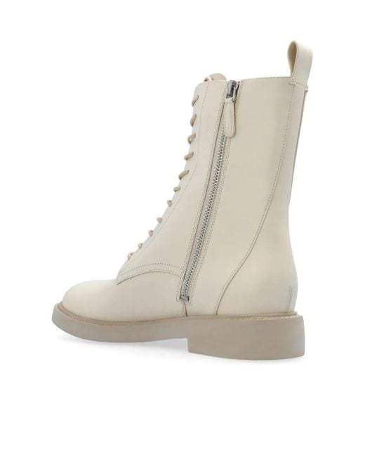 Tory Burch Natural Ankle Boots