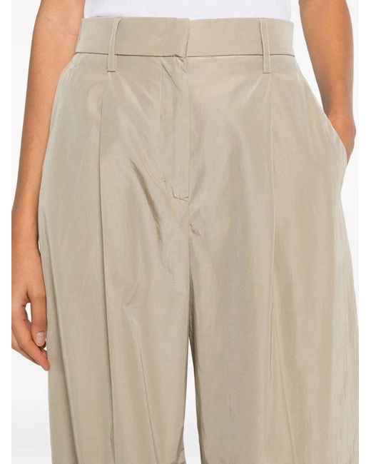 Forte_forte Natural Polyester Cotton Trousers