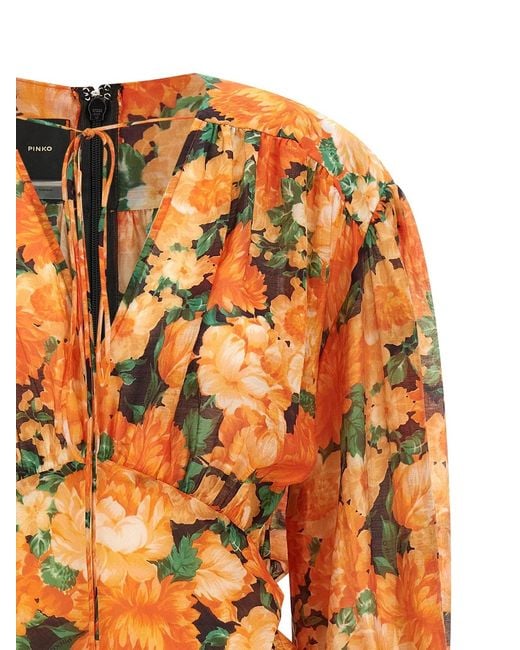 Pinko Orange 'Apericena' Dress