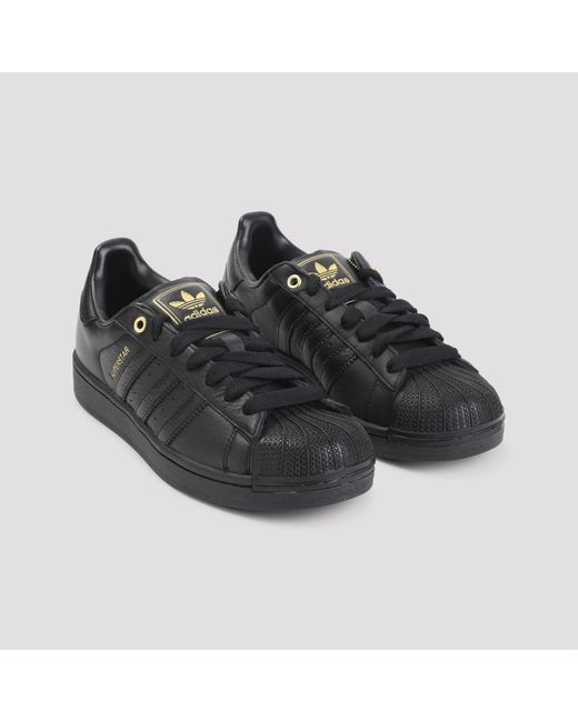 Adidas Originals Black Superstar Ii Sneakers for men