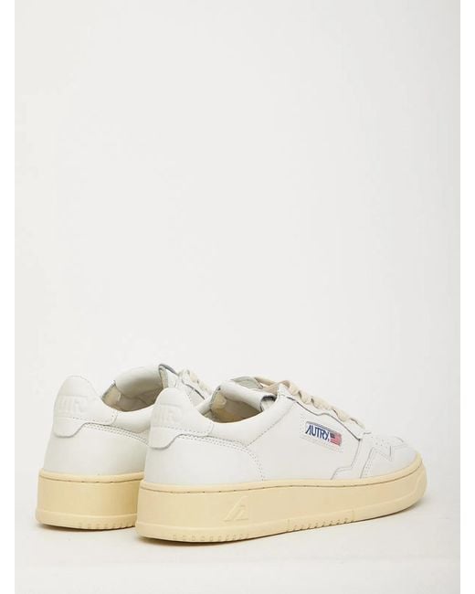 Autry Natural Medalist Low Leather Sneaker for men