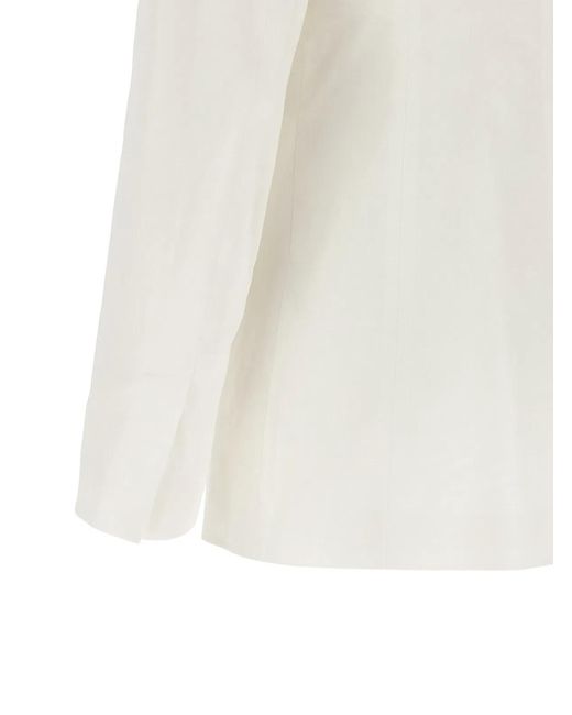 Pinko White 'Effie' Blazer