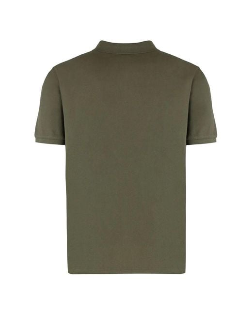 Woolrich Green Cotton-Piqué Polo Shirt for men