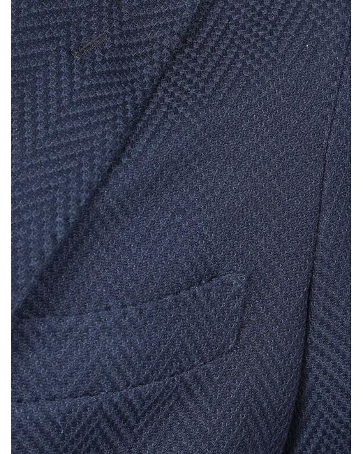 Barba Napoli Blue Dynamic Stretch Jacket for men