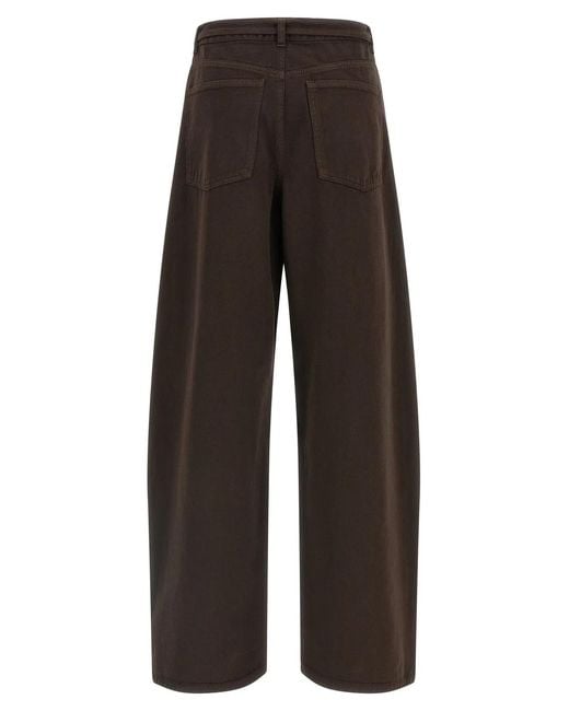 Twinset Brown Twin Set High Waist Jeans