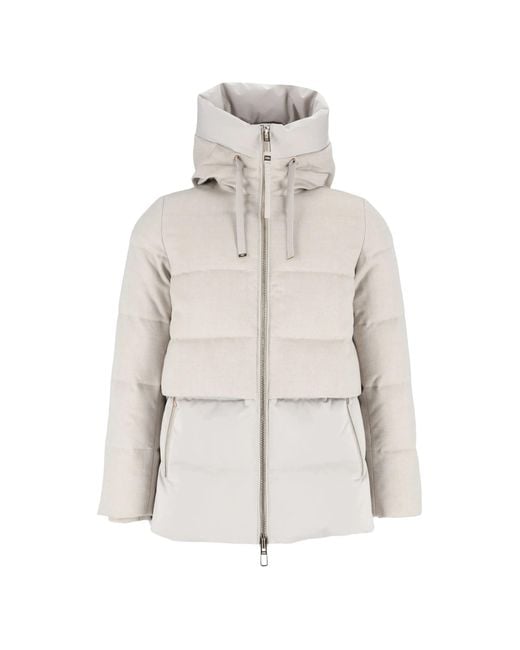 DUNO White Short Parka