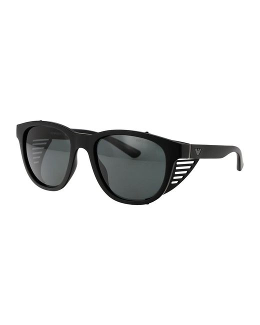 Emporio Armani Black Matte Injected Sunglasses