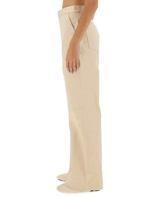 Jil Sander Natural Flared Pants