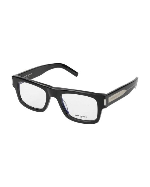 Saint Laurent Black Eyeglasses Sl 574 001 Crystal Transparent/21/145 for men