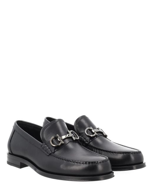 Ferragamo Gray Calf Loafers for men