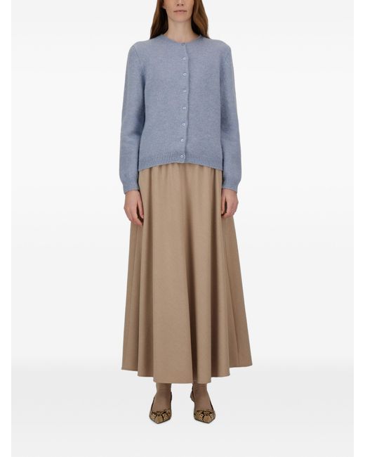 Herno Natural Polyester Modal Wool Skirt