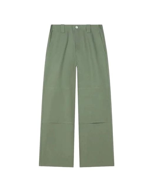 KENZO Green Cotton Trousers for men