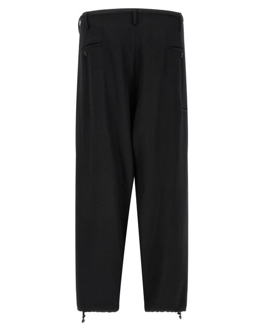 Yohji Yamamoto Black 'New Standard Wallet' Pants for men