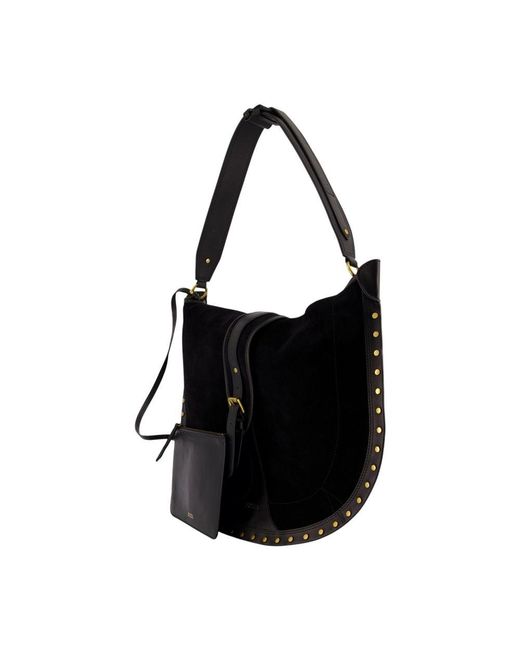 Isabel Marant Black Oskan Soft Shoulder Bag