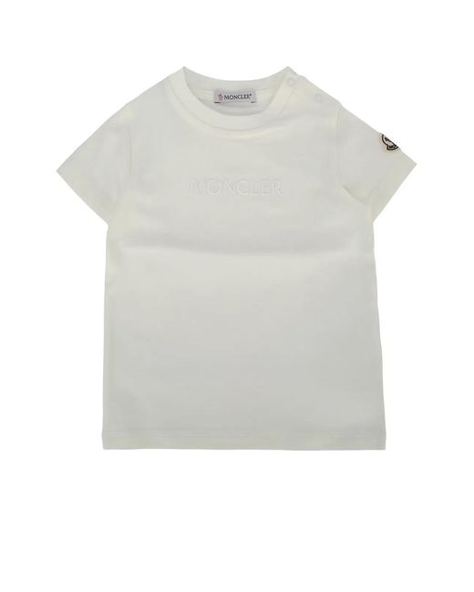 Moncler White Jr Ss T-Shirt