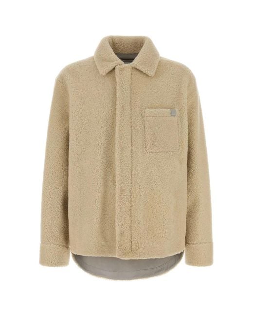 Loewe Natural Ivory Shearling Jacket for men