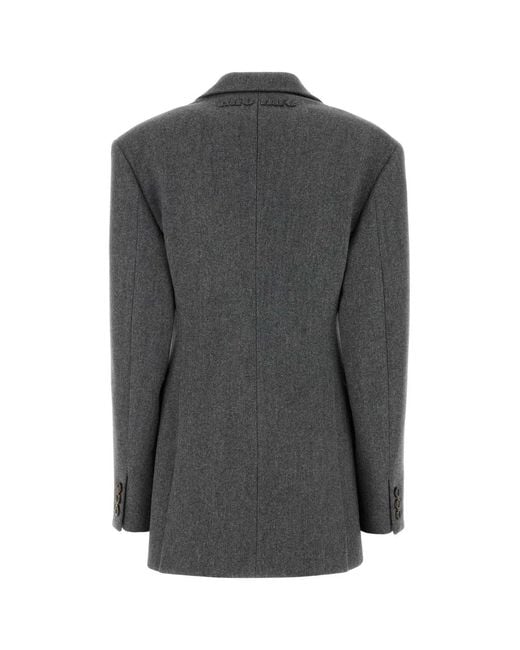 Miu Miu Black Dark Wool Blazer