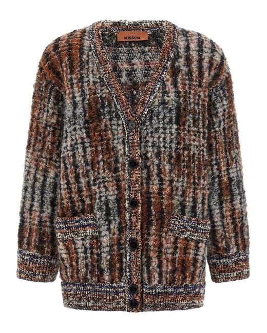 Missoni Black Bouclé Wool Cardigan