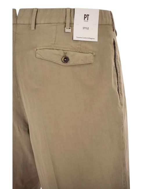 PT Torino Natural Tailored Bermuda Shorts for men
