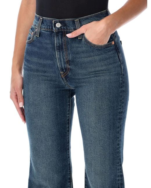 Levi's Blue Ribcage Flare Jeans