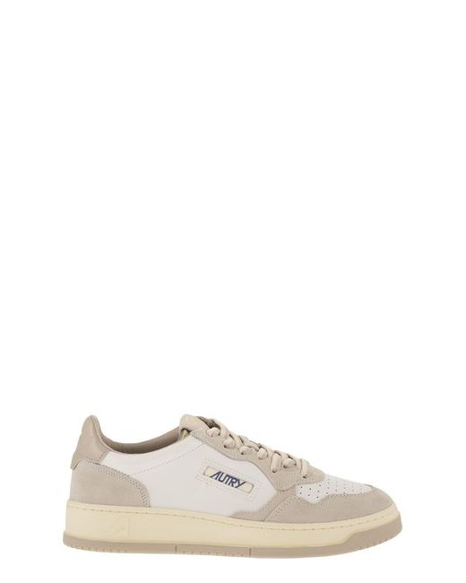 Autry White Medalist Low for men