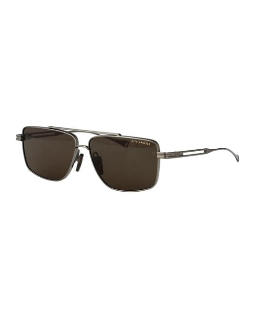 Dita Eyewear Brown Metal Sunglasses