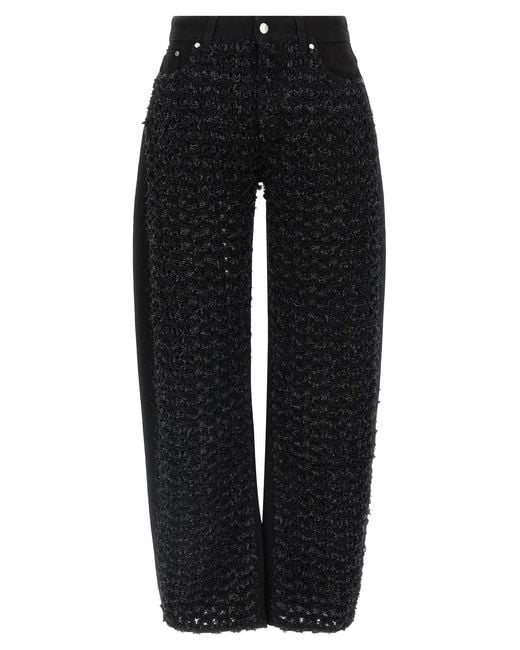 Stella McCartney Black Bouclé Jeans
