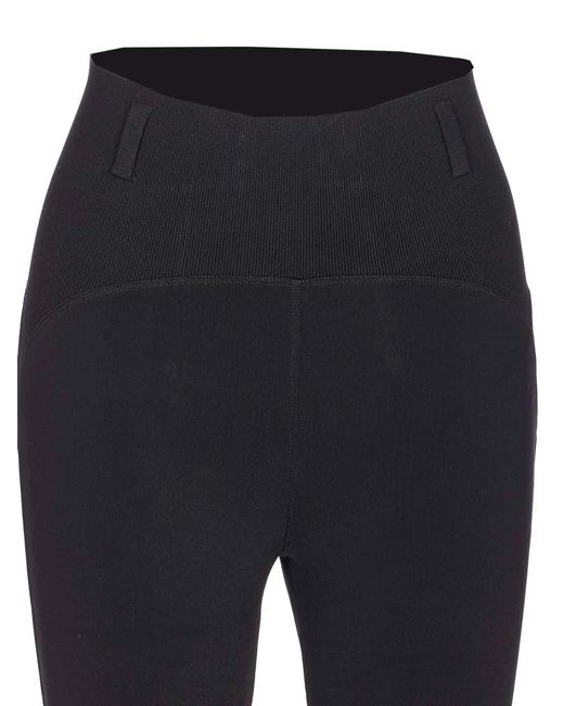 Alaïa Blue Alaia Rib Leggings