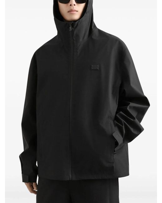 Dolce & Gabbana Black Dolce & Gabbana Hooded Jacket for men