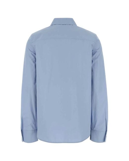 Jil Sander Blue Regular Solid Shirt