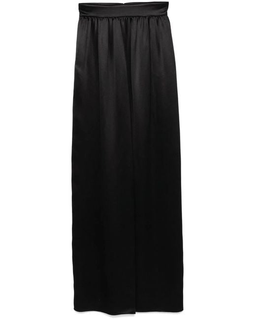 Dolce & Gabbana Black Dolce & Gabbana Viscose Long Skirt