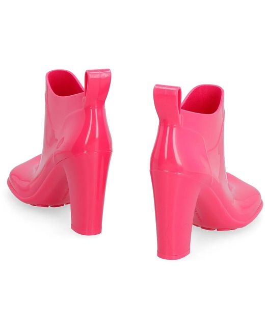 Bottega Veneta Pink Shine Ankle Boots
