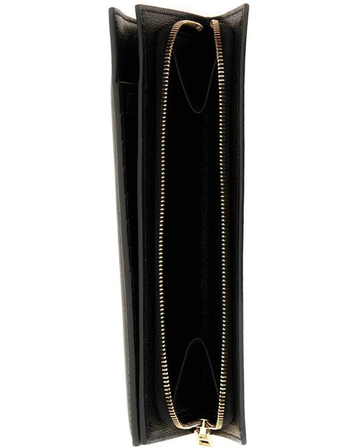Tom Ford Black Vertical Leather Wallet