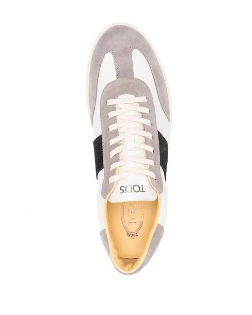 Tod's White Tabs Leather Sneakers for men