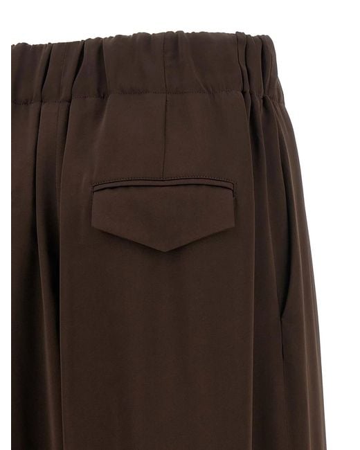 Jil Sander Brown Fluid Viscose Pants