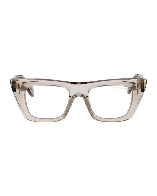 Cutler & Gross Brown Acetate Sand Crystal Optical