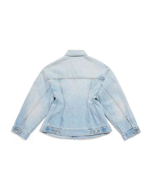 Balenciaga Blue Denim Jacket Cotton