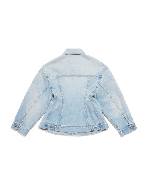 Balenciaga Blue Hourglass Denim Jacket